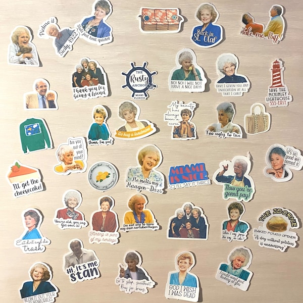 The Golden Girls permanent waterproof vinyl stickers