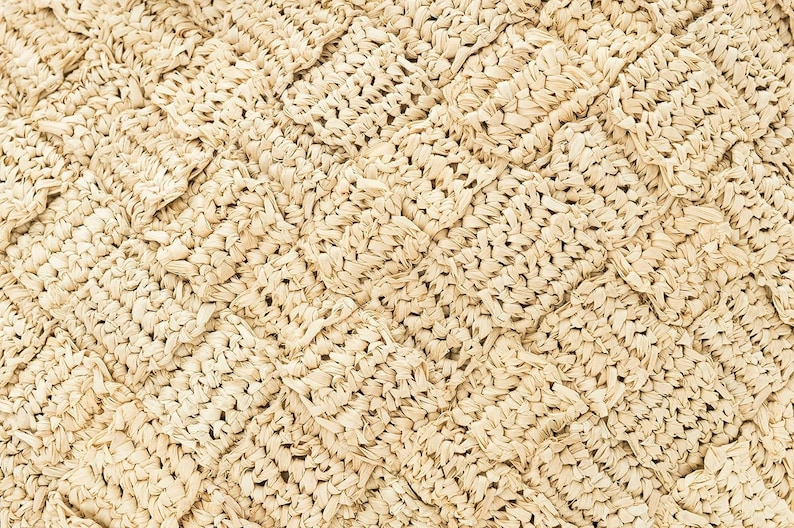 High Grade Raffia Portable Straw Weaved Bag Color Outer Pocket Straw Bag Woven Bag Women Seaside Vacation Beach Bag main image 1