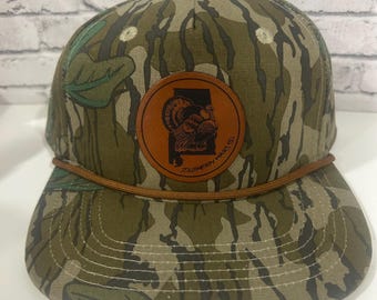 Your State Turkey Hunting Rope Hat, Mossy Oak Rope Hat, Turkey Hunting Gift