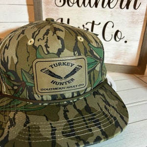Turkey Hunter Rope Hat, Mossy Oak Rope Hat, Turkey Hunting Gift