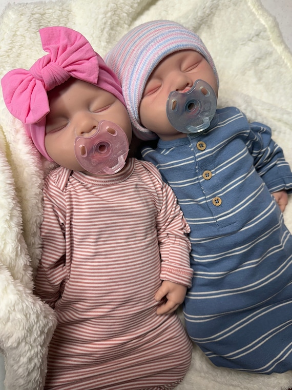 SHIPS SAME DAY Full Silicone Babies Boy girl Twins. Newborn Size Etsy