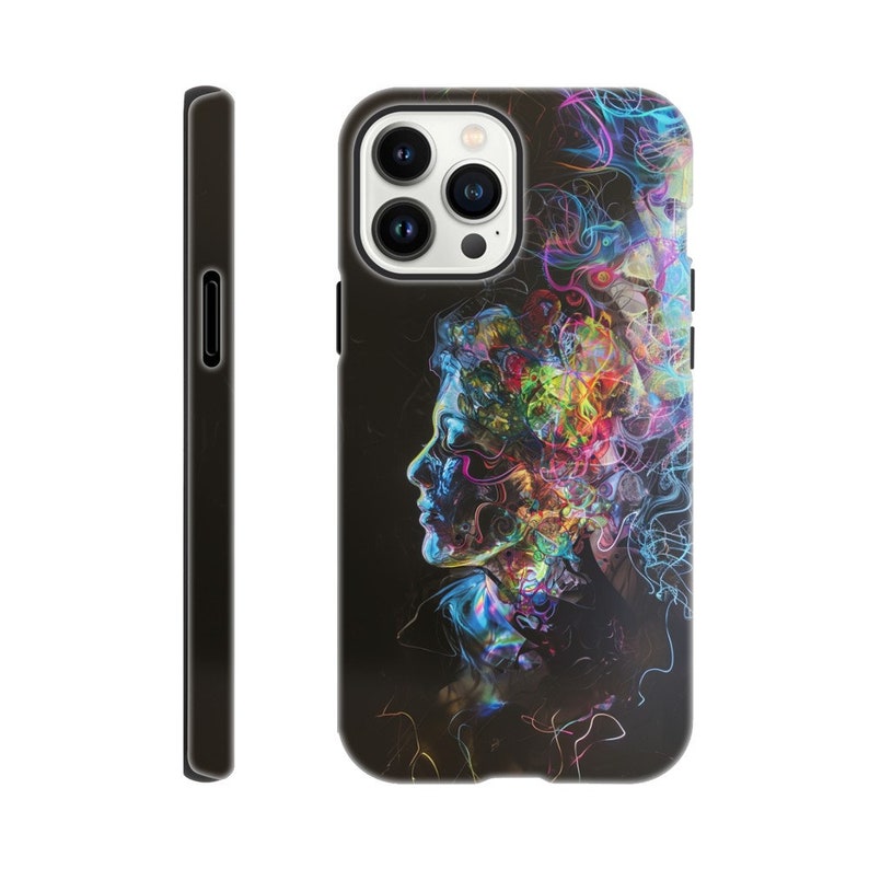 Tough Case Smoky Paint Abstract Art Phone Case for iPhone and Samsung image 6