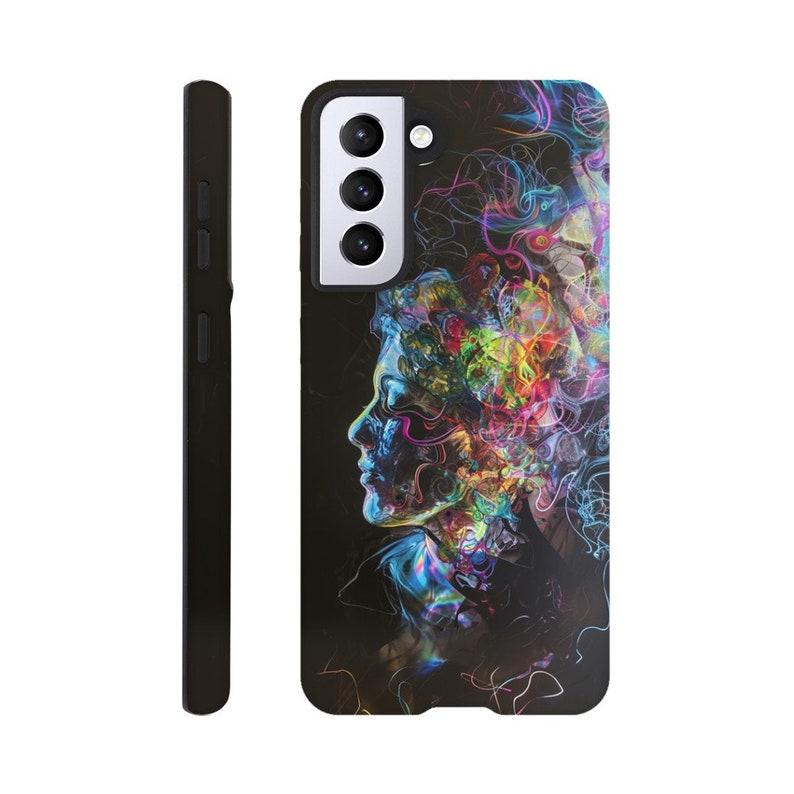 Tough Case Smoky Paint Abstract Art Phone Case for iPhone and Samsung image 5