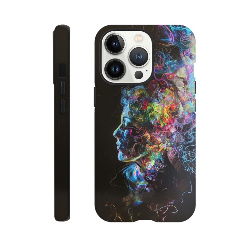 Tough Case Smoky Paint Abstract Art Phone Case for iPhone and Samsung image 4