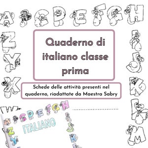 Quaderno di italiano classe prima schede didattiche e matrici