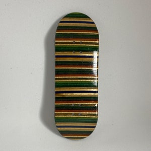 Fingerboard Deck With Recycled Skateboard Veneer [No: 2]