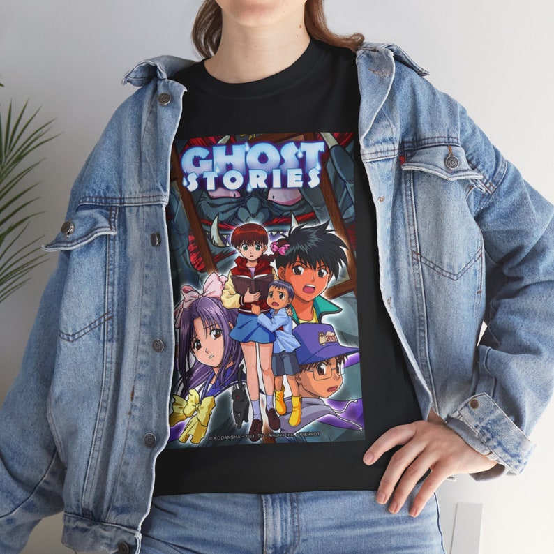 Gakko no Kaidan shirt, Gakkou no Kaidan tee, Ghost stories anime, Classic horror anime, Horror fanatic anime gift image 7