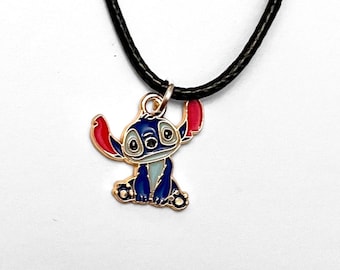 Lilo and Stitch Necklace with Stitch Charm Gift for Disney Lover Jewelry Stitch Pendant