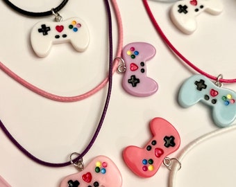 Cute Video Game Controller Necklace Gaming Jewelry Handmade Gift for Gamer Charm Hand Controller Charm