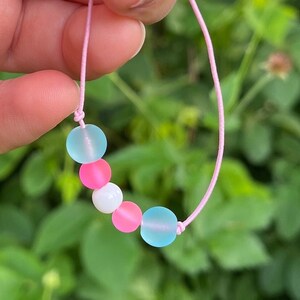 TRANS Bracelet Beaded Elastic Adjustable LGBTQ+ Transsexual Jewelry for Pride Month Accessories