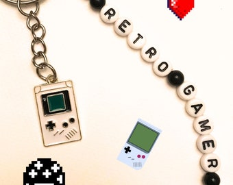 Game Boy Keychain Nintendo Charm Gift for Retro Gamer Video Game Accessories