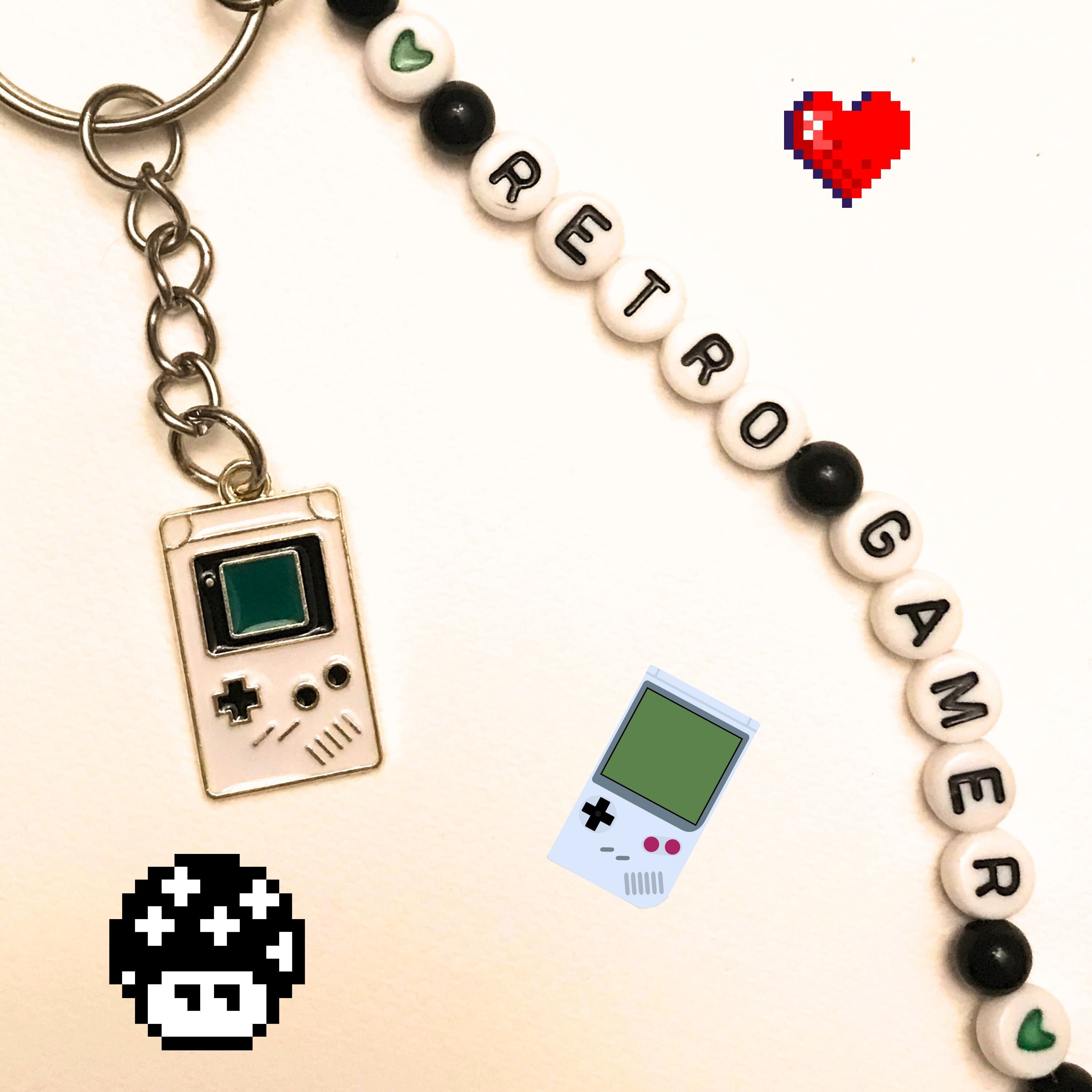 Felice Portachiavi Gameboy / Nintendo / Regalo per Gamer