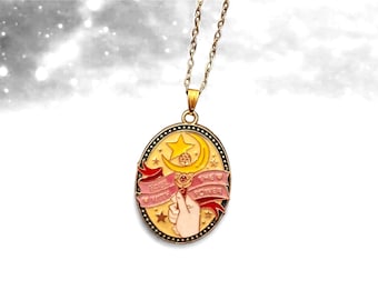 Collar de Sailor Moon Babe With The Power Joyas de anime Regalo para fanáticos de Sailor Moon Mercancía de Sailor Moon Collar de imitación de oro Sailor Moon