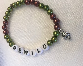 Beaded bracelet REWILD