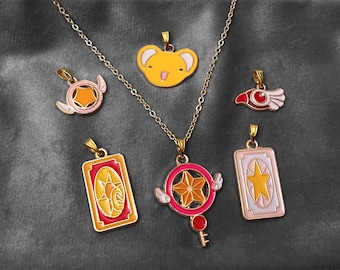 Cardcaptor Sakura Necklace Gold Imitation Jewelry for Anime Lover Gift