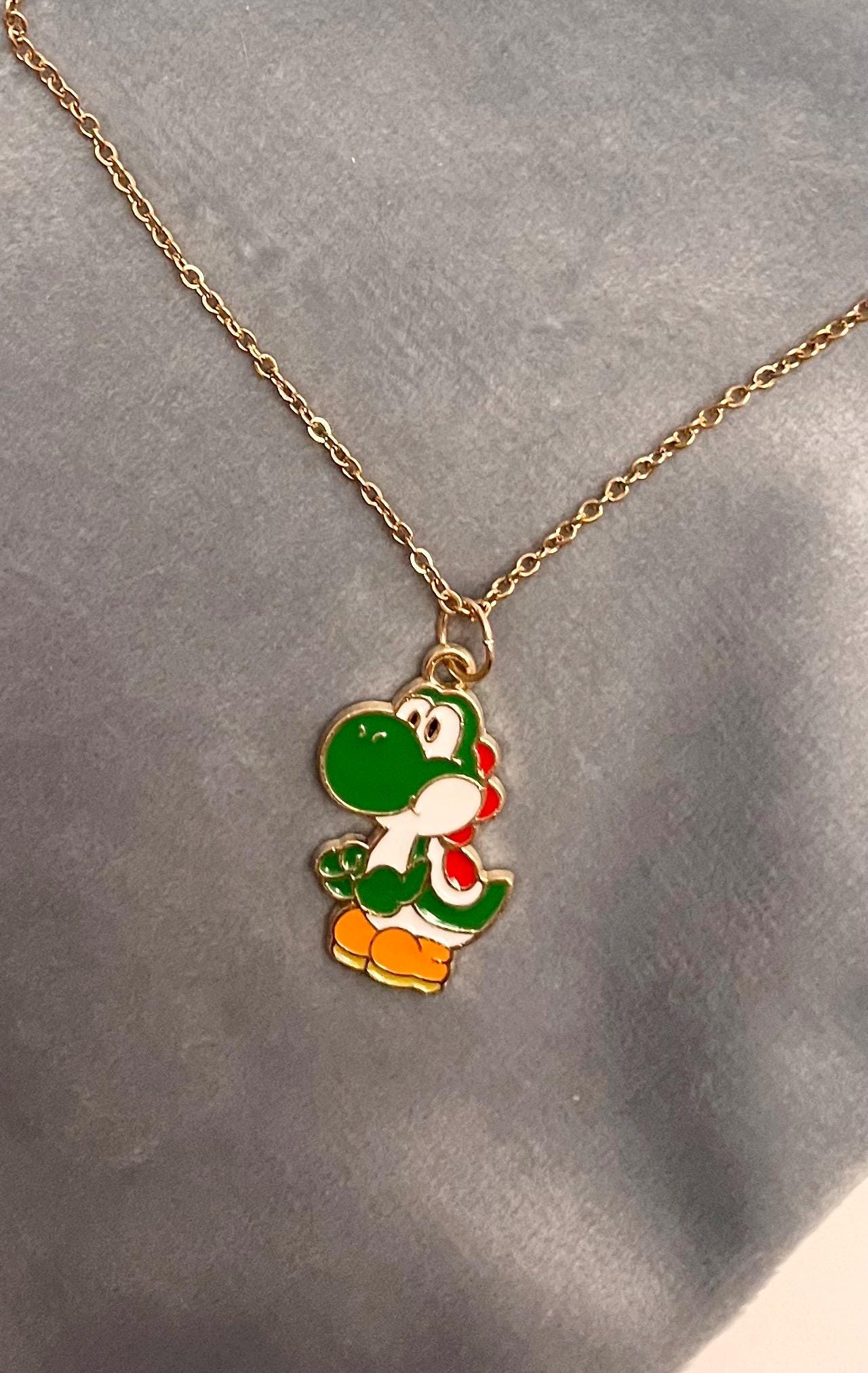 Nintendo Yoshi Necklace With Charm Nostalgic Gift for Retro Gamer