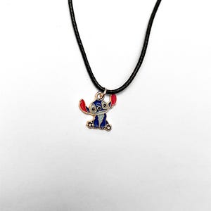 Lilo and Stitch Necklace with Stitch Charm Gift for Disney Lover Jewelry Stitch Pendant