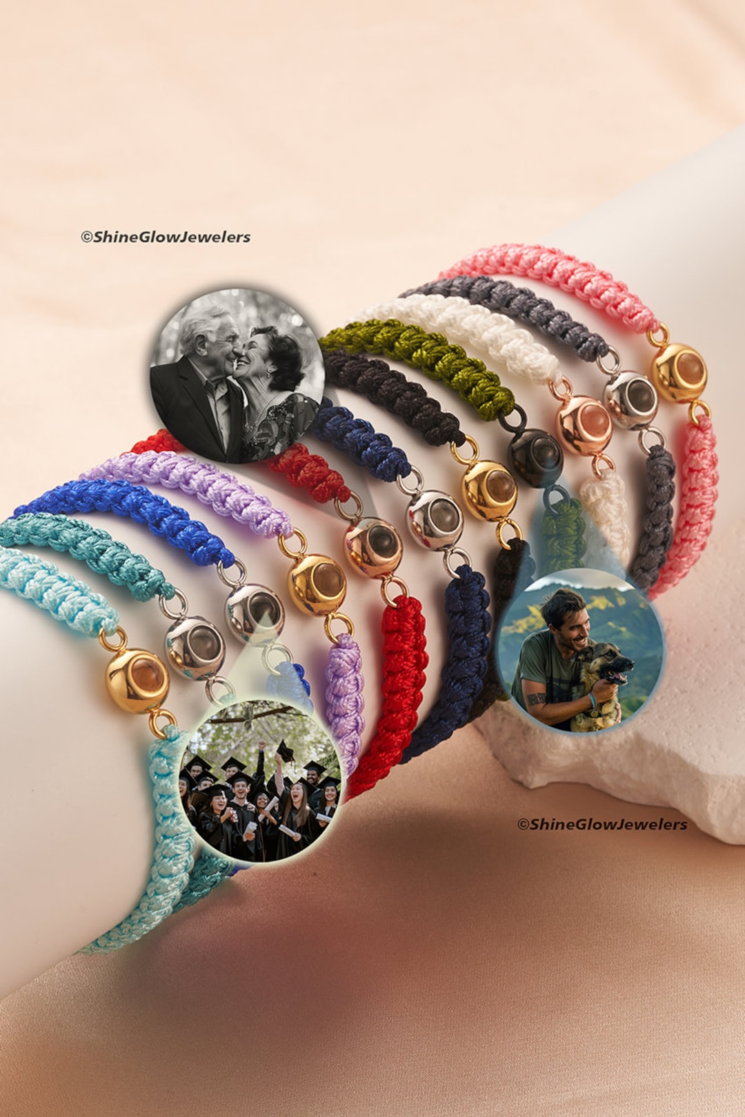 Dog Paw Print Ring Frasca Jewelers Dog Rings Buy Personalized Photo  Projection Bracelet For Men, Handmade Braided Rope Bracelet, Custom Photo 