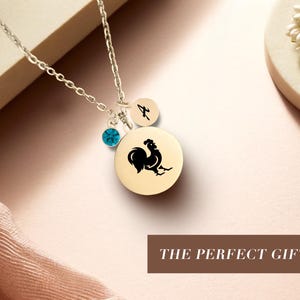 Rooster Pendant Necklace for Chinese New Year, Eastern Astrology Rooster Charm Pendant,Chinese Zodiac Sign Jewelry Gift, Year of the Rooster