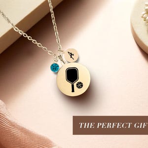 Pickleball Necklace, Paddle Pendant, Sports Jewelry for Pickleball Players