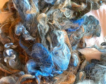 Dyed Suri Alpaca Locks - Pale Blue Dot
