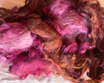 Dyed Suri Alpaca Locks - Merlot