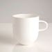 Handmade White Ceramic Big H Coffee/Tea Cup