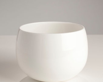 Handmade White Ceramic Hedy Bowl