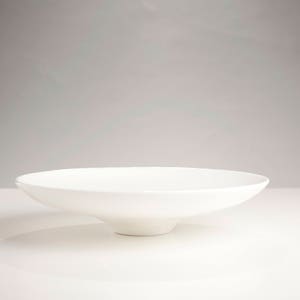 Handmade White  Ceramic Elem Large Plate