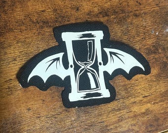 Lawrence Arms Hourglass Vinyl Iron On Patch