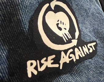 Rise Against Vinyl Iron On Patch