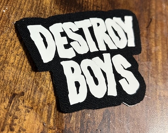 Destroy Boys Vinyl Iron On Patch