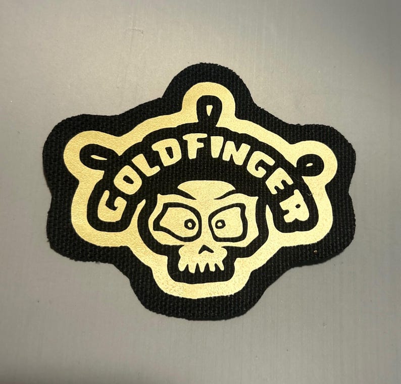 Goldfinger Vinyl Iron on Patch - Etsy