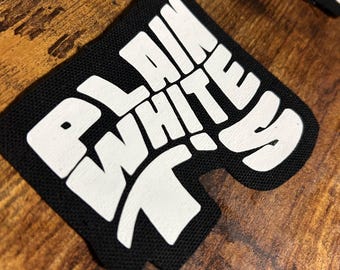 Plain White T’s Vinyl Iron On Patch
