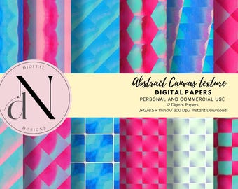 Abstract Watercolor Texture Digital Paper: Scrapbook Printable (Digital Download)