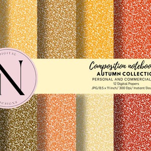 Composition Notebook Digital Paper, Composition Book Cover, Back To School Paper, Composition Cover, College Clipart,  Goodnotes Covers