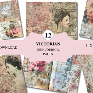 Victorian Junk Journal Pages, Scrapbooking Pages, Victorian Scrapbooking, Junk Journal Pages.