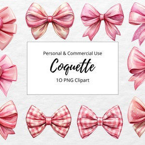 Coquette Clipart, Coquette Pink Bows, Pink Bows Clipart, Pink Bow Aesthetic, Trendy Coquette, Coquette ribon clipart
