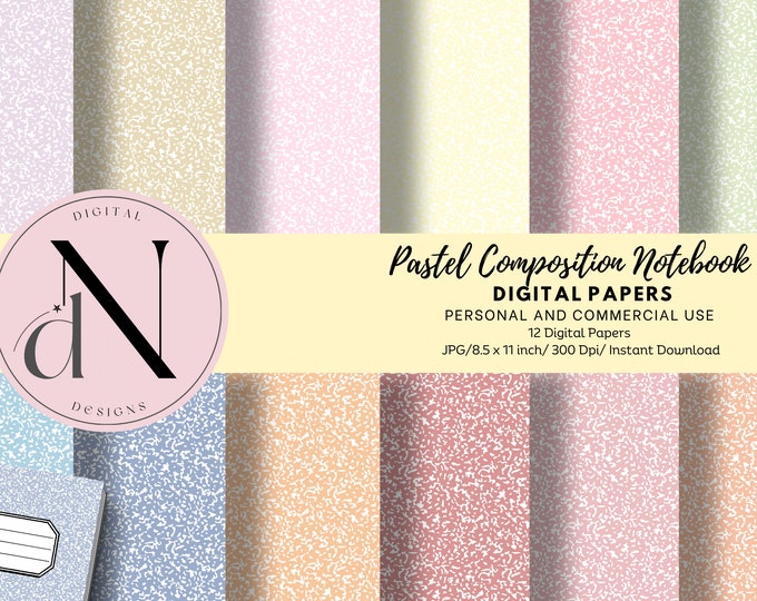 Pastel Composition Notebook Covers, Pastel Composition Book Covers ...