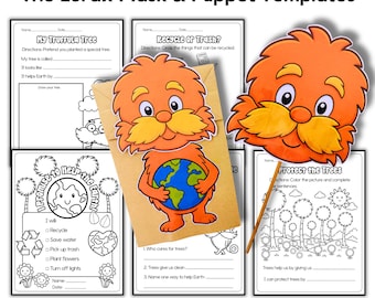 The Lorax Earth Day Printable Activities, Worksheets & Crafts