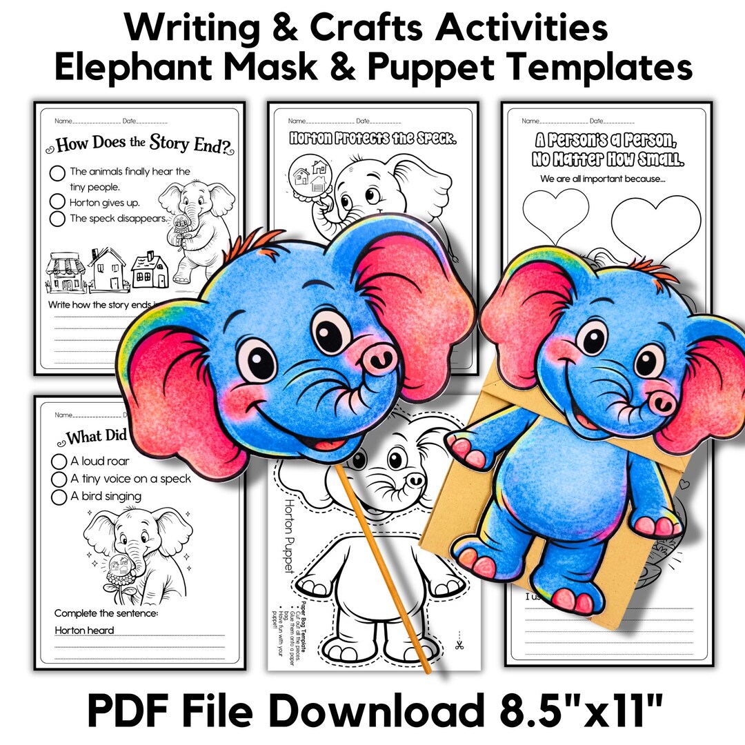 Dr Seuss Craft / Horton Hears a Who Printable / Read Across America