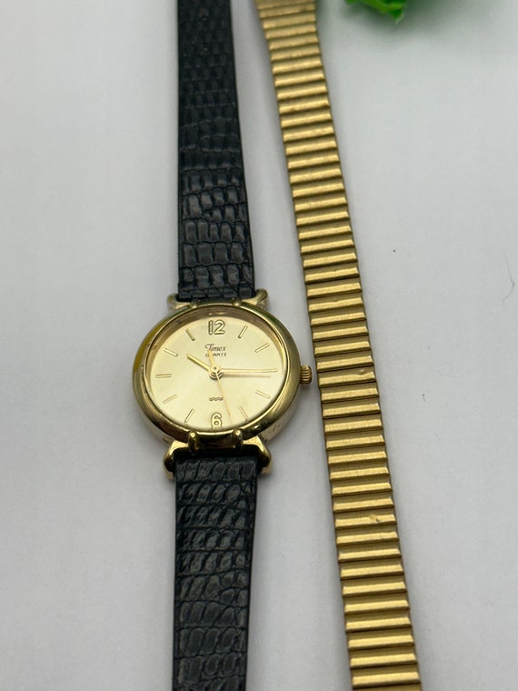 1993 Vintage Ladies Timex Gold Cocktail  Quartz W… - image 10