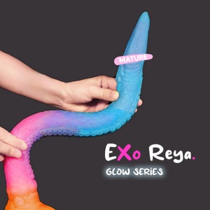 Extra Long Fantasy Dildo 16.5 inches 42cm | Glow in the Dark Dildo |  2-4 Day UK Delivery | Water Dragon Dildo, Sea Monster Dildo