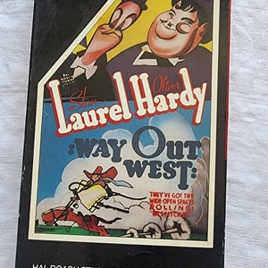 Used VHS tape Laurel and Hardy "Way out West"