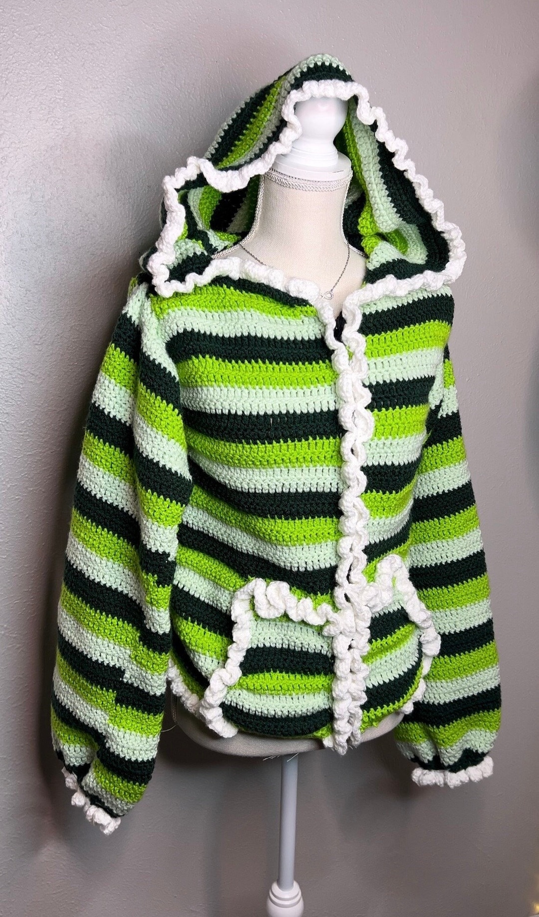 Crochet Zip Henley - XS