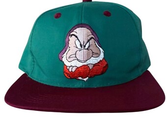 Gorra Snapback Vintage de Disney Grumpy, hecha para el lanzamiento del video de Blancanieves Youth