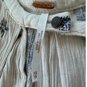 Vestido túnica Free People Tree Swing, top sin mangas, minivestido con bolsillos, talla XS imagen 3