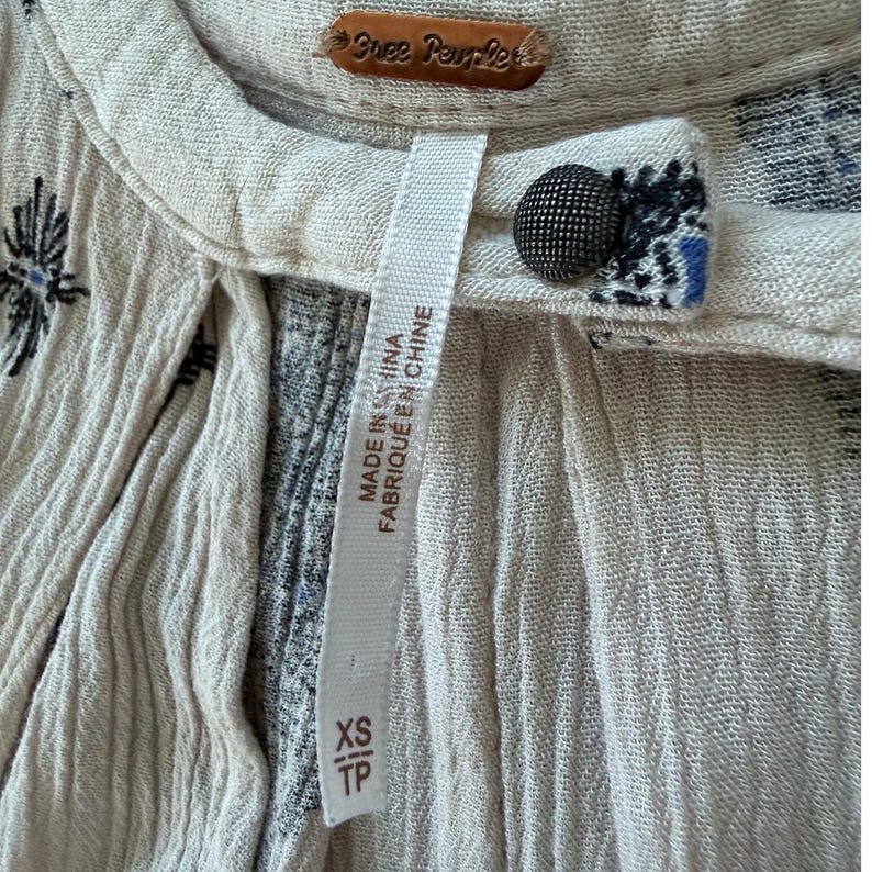 Vestido túnica Free People Tree Swing, top sin mangas, minivestido con bolsillos, talla XS imagen 3