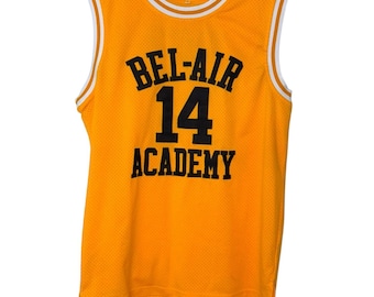 Camiseta de baloncesto de Will Smith de la Bel-Air Academy de los años 90, número 14, El Príncipe de Bel-Air, talla mediana.