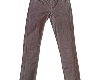 Pantalones vaqueros de pana J. Crew de tiro bajo y pierna recta para mujer, talla 25, beige